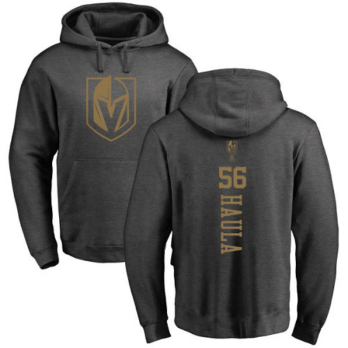 Hockey Vegas Golden Knights #56 Erik Haula Charcoal One Color Backer Pullover Hoodie